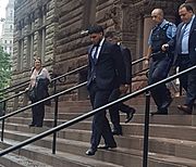 Roberto Osuna leaving court