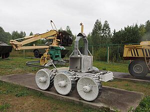 Robots used during the Chernobyl cleanup (11384369646)
