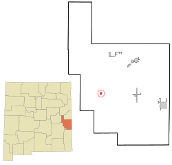 Location of Elida, New Mexico