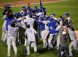 Royals Celebrating Winning the 2015 World Series
