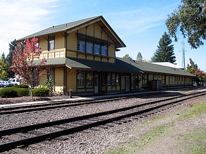 Saint Helena Southern Pacific Railroad Depot, 1500 Railroad Ave., St. Helena, CA 10-16-2011 1-46-05 PM.JPG