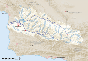 Santa maria river map