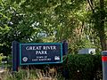 Sign for Great River Park, East Hartford, Connecticut