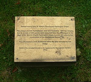 St Mary's Paddington Green Reburials