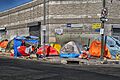 Tenting in Los Angeles Skid Row