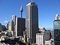 The View of Sydney Tower & Oztek from The Oaks Maestri Towers Hotel - panoramio