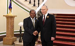 Vladimir Putin and Taye Atske Selassie (2025-05-09)