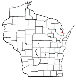 Location of Porterfield, Wisconsin