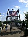 Walnut Street Bridge pedestrians