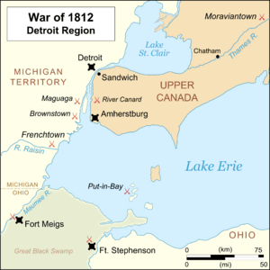 War of 1812 Detroit Region
