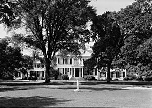 Wye House, view of front, HABS