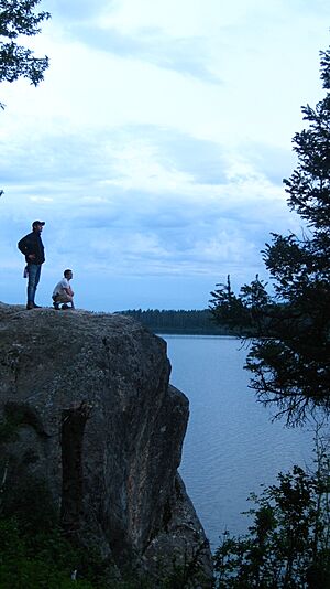Adventurers on Jumping Rock