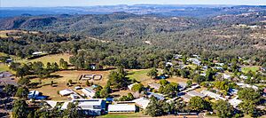 Aerial view of Highfields State School, 2021