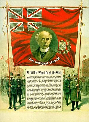 Affiche électorale de Wilfrid Laurier