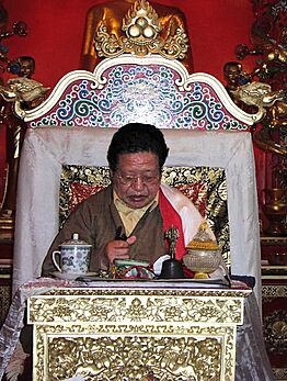 Akong Tulku Rinpoche throne