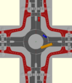 Alternative dutch roundabout