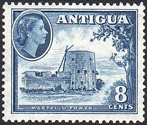 Antigua 8 Cent Stamp 1953