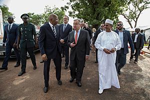 Antonio Guterres and Soumeylou Boubèye Maïga, 2018, Bamako