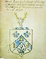 Arms entry of Sir Mark Rainsford, Sheriff of City of Dublin, Sept. 24, 1690