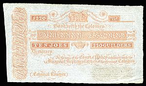 BR-GUI-A4-Demerary & Essequebo-10 Joes (220 Guilders)(1830s)