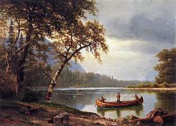 Bierstadt Albert Salmon Fishing on the Cascapediac River