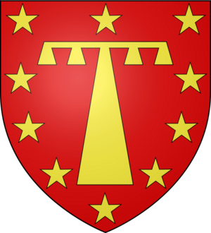 Blason ville fr Thoissey (Ain)