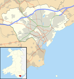 Eglwys Dewi Sant is located in Cardiff