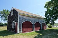 Carriage House, recent construction - Middleborough Historical Museum - Middleborough, MA - DSC03962.jpg