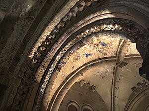 Carvings and frescoes, Cormac's Chapel, The Rock of Cashel