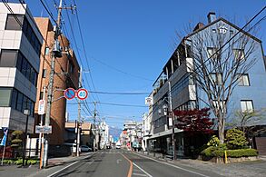 Chuo district intersection. Kofu city