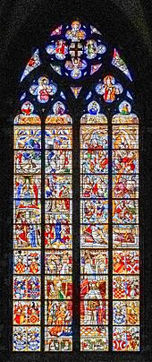 Cologne Cathedral window, interior view (2) b