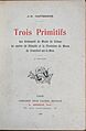 Cover of Trois églises 1905 Huysmans