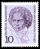 DBP - 200 Jahre Beethoven - 10 Pfennig - 1970