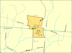 Detailed map of Beaver