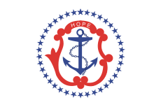 Flag of Rhode Island (1877-1882)