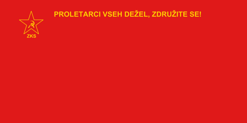 Flag of the League of Communists of Slovenia
