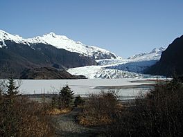 Frozen Lake of Juneau's Mendenhall Glacier.JPG