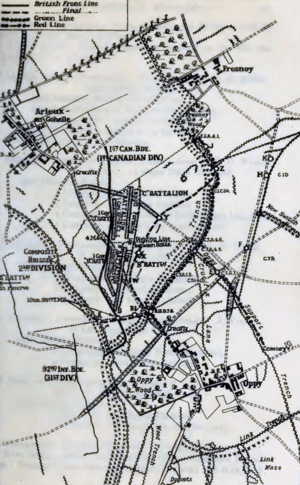 German defences around Oppy Wood, early 1917