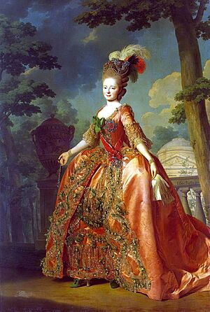 Grand Duchess Maria Feodorovna by Roslin (1777, Hermitage)