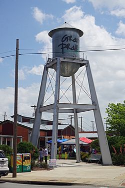 Water tower at Market Square
