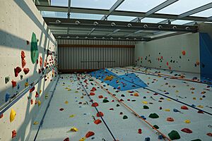 Indoor climbing at the UBC Student Union Building