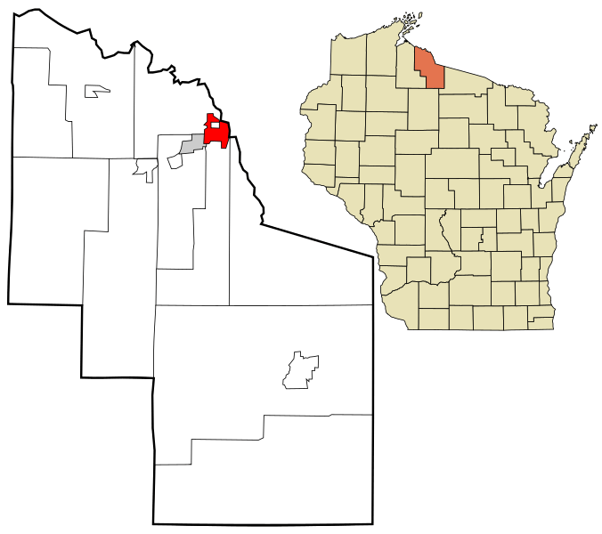 Image Iron County Wisconsin incorporated and unincorporated areas