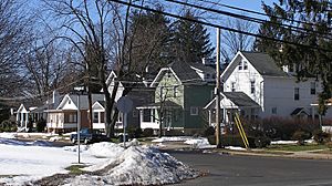 Residential neighborhood in Langhorne Manor