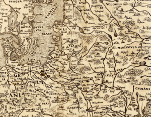 Litvania map 1570