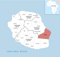 Locator map of Sainte-Rose - Réunion 2018