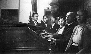 Louis Vierne et ses élèves à la Schola Cantorum