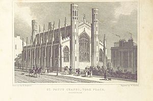 MA(1829) p.128 - St Paul's Chapel, York Place, Edinburgh - Thomas Hosmer Shepherd