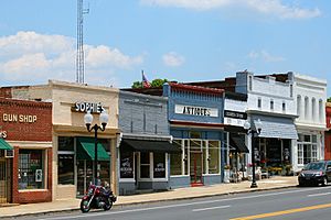 Main Street in the Historic Pineville Town Center.