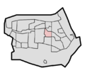 Location of Paddewei district in Barendrecht