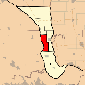 Location in Calhoun County